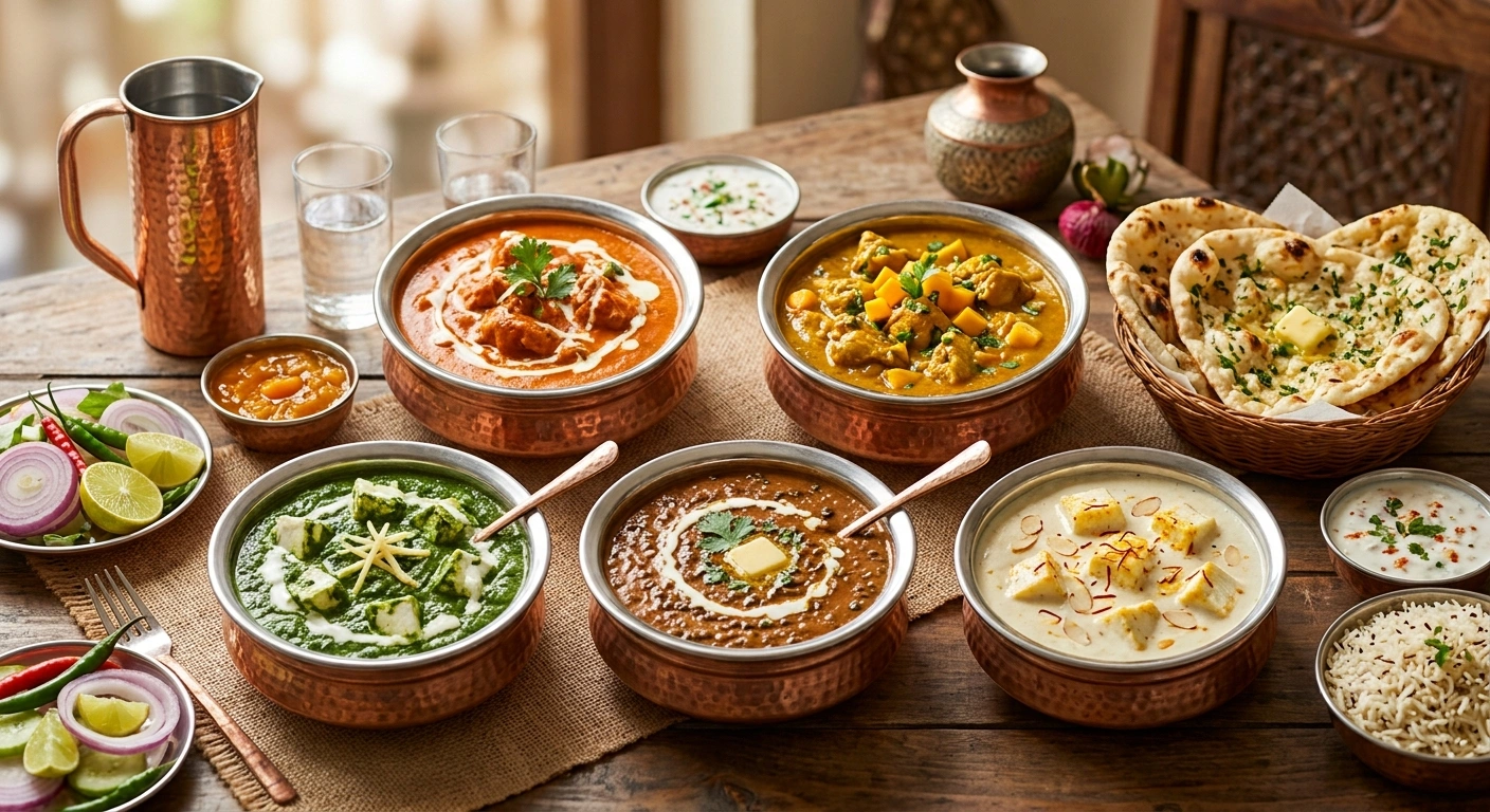 Indian curries from the Raj's Corner kitchen